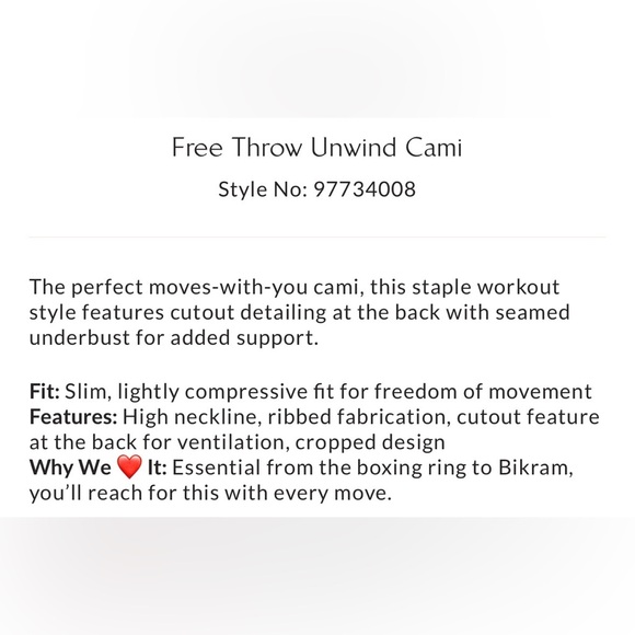 FP Movement Free Throw Unwind Cami - Picture 2 of 7